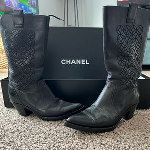 Chanel Cowgirl Boots